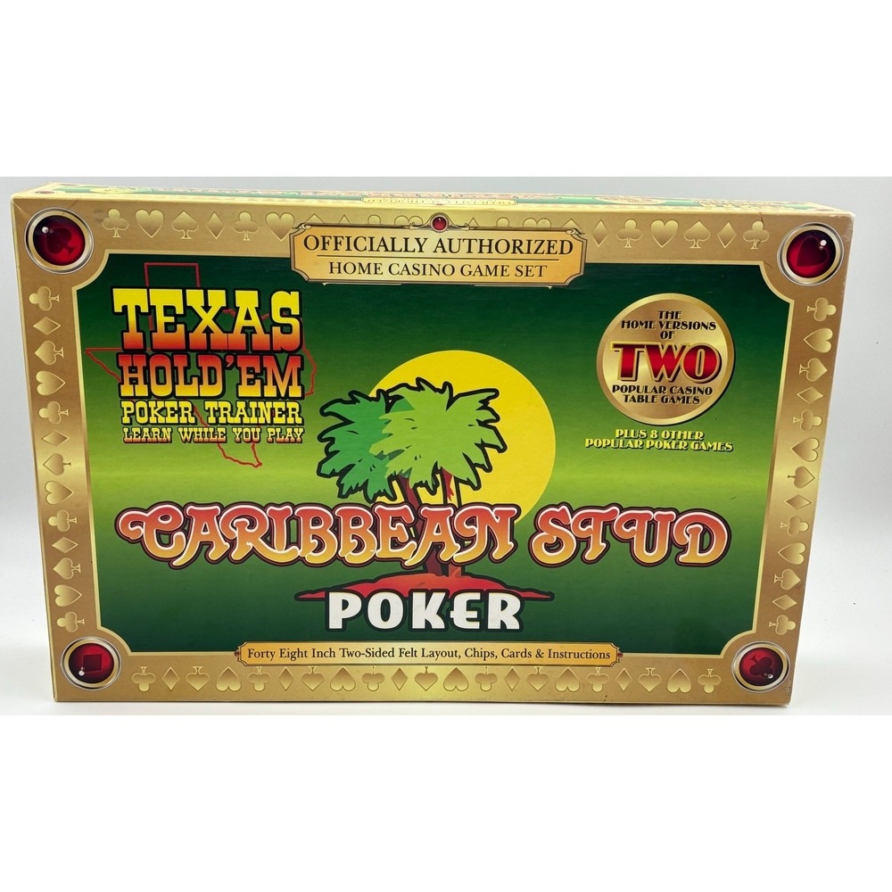 Texas Hold'Em Caribbean Stud Poker Trainer‎ by TDC Games COMPLETE